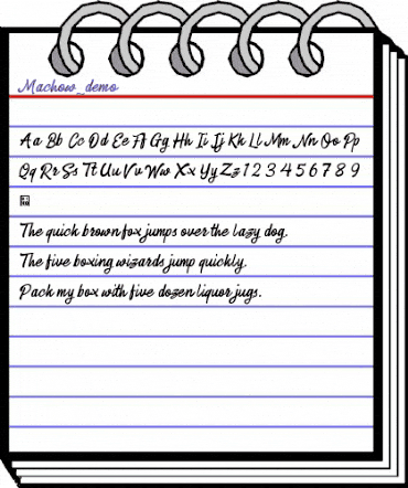 Machow_demo Regular animated font preview Machow_demo Regular animated font preview