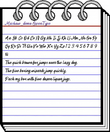 Machow_demo Regular animated font preview Machow_demo Regular animated font preview