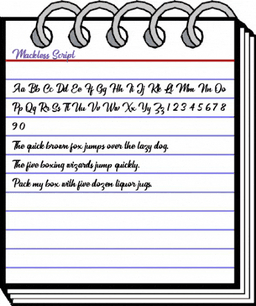 Mackless Script ScriptDemo animated font preview Mackless Script ScriptDemo animated font preview