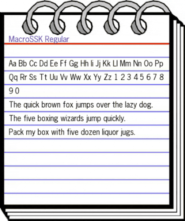 MacroSSK Regular animated font preview MacroSSK Regular animated font preview