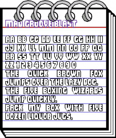Mad Groove Blast Regular animated font preview