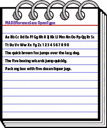 MADE Florence Sans Regular animated font preview MADE Florence Sans Regular animated font preview