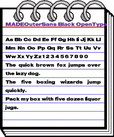 MADE Outer Sans Black animated font preview MADE Outer Sans Black animated font preview