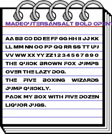MADE Outer Sans Alt Bold animated font preview MADE Outer Sans Alt Bold animated font preview