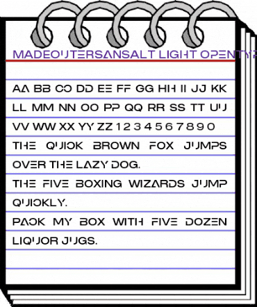 MADE Outer Sans Alt Light animated font preview MADE Outer Sans Alt Light animated font preview