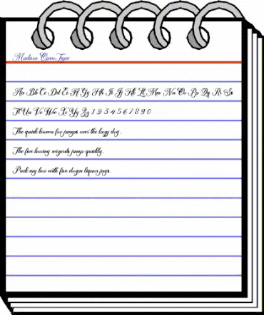 Madina Regular animated font preview