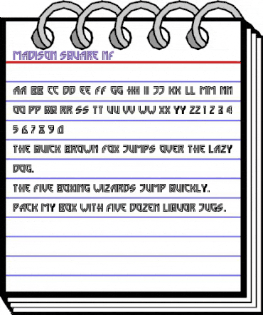 Madison Square NF Regular animated font preview Madison Square NF Regular animated font preview