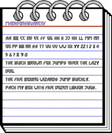 Madison Square NF Regular animated font preview Madison Square NF Regular animated font preview