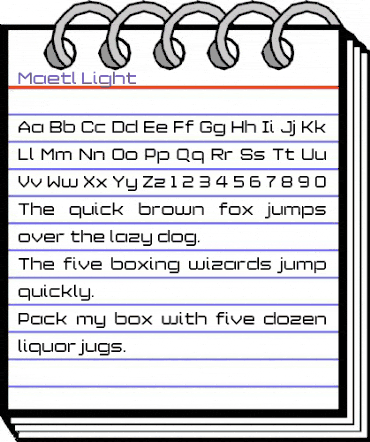 Maetl Light animated font preview Maetl Light animated font preview