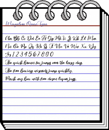 Magelove Regular animated font preview Magelove Regular animated font preview