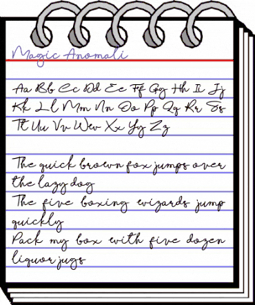 Magic Anomali Regular animated font preview