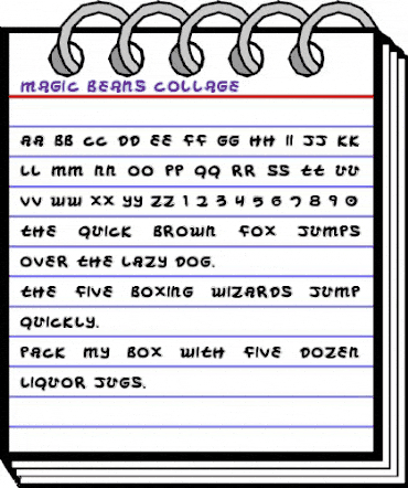 Magic Beans Collage animated font preview Magic Beans Collage animated font preview