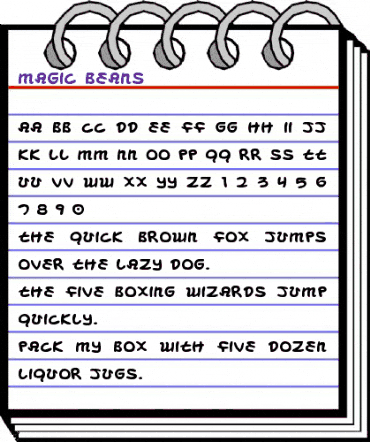 Magic Beans Regular animated font preview Magic Beans Regular animated font preview