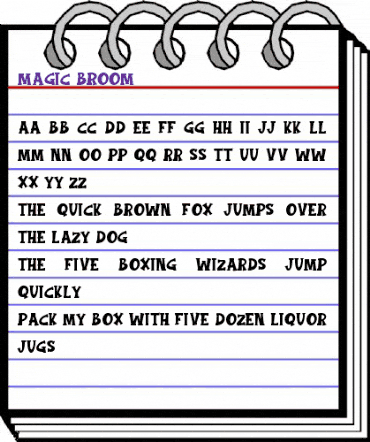 Magic Broom Regular animated font preview