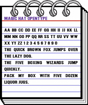 Magic Hat Regular animated font preview