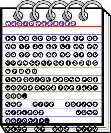 Magic Marbles Regular animated font preview Magic Marbles Regular animated font preview