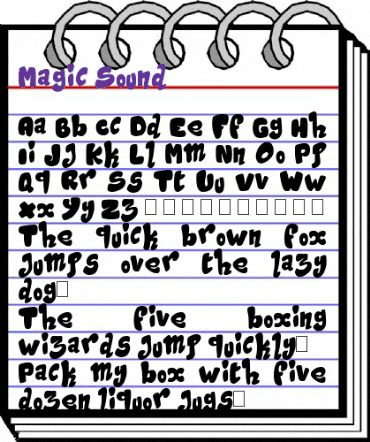 Magic Sound Regular animated font preview Magic Sound Regular animated font preview