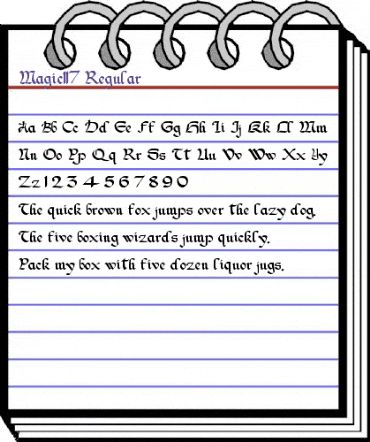 Magic117 Regular animated font preview