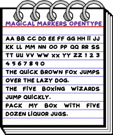 Magical Markers Regular animated font preview