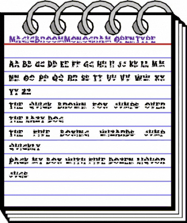 Magic Broom Monogram Regular animated font preview
