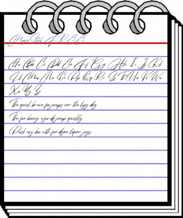 MagicStick FREE Regular animated font preview