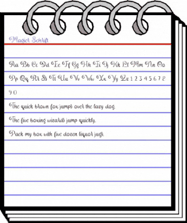 Magier Schrift Regular animated font preview