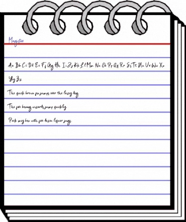 Magistoe Regular animated font preview