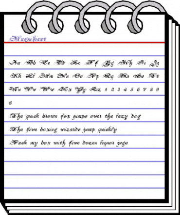 Magnificat Regular animated font preview