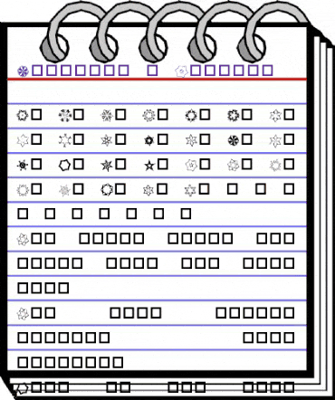 Mahogany's Starlet Regular animated font preview