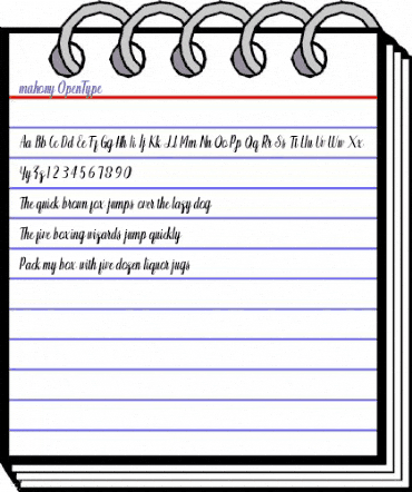 mahony Regular animated font preview