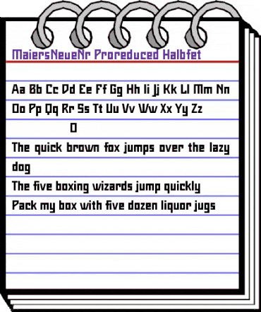 Maiers Neue Nr.8 Pro reduced Halbfett animated font preview Maiers Neue Nr.8 Pro reduced Halbfett animated font preview