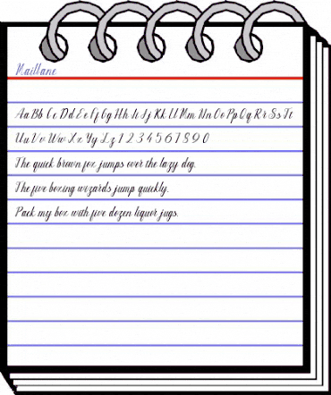 Maillane Regular animated font preview Maillane Regular animated font preview