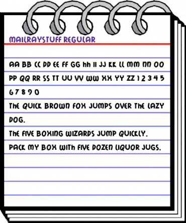 Mail Ray Stuff Regular animated font preview Mail Ray Stuff Regular animated font preview