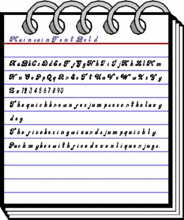 Mainsain Font Bold animated font preview