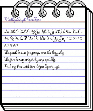 Maitlyn Script Regular animated font preview Maitlyn Script Regular animated font preview