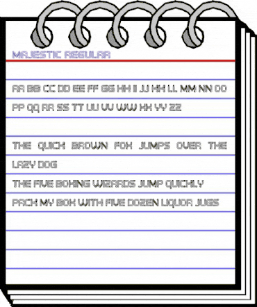 Majestic Regular animated font preview