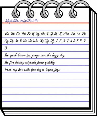 Majestika Script DEMO Regular animated font preview Majestika Script DEMO Regular animated font preview