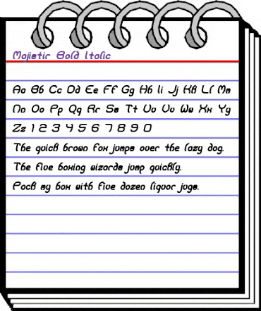 Majistir Bold Italic animated font preview Majistir Bold Italic animated font preview