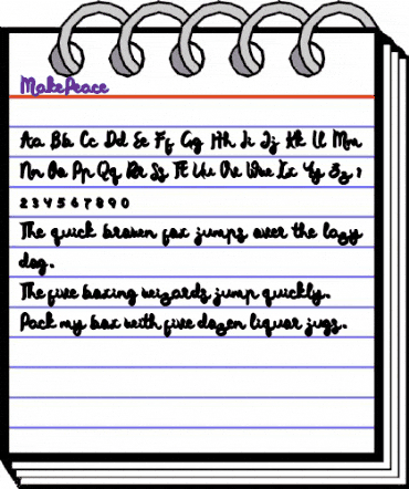 MakePeace Black animated font preview