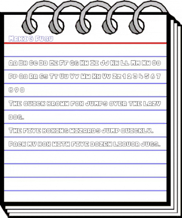 Maki & Fugu Regular animated font preview