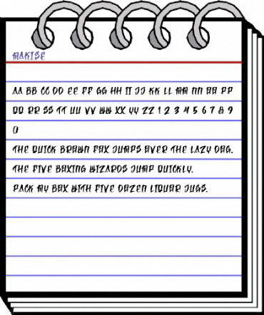 Makise Regular animated font preview