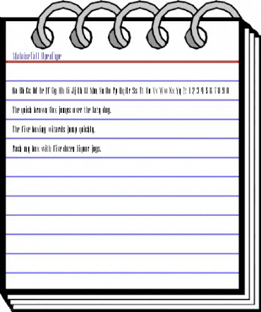 Malaise Tall animated font preview Malaise Tall animated font preview