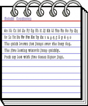 Malaki 'Continuum' Regular animated font preview Malaki 'Continuum' Regular animated font preview