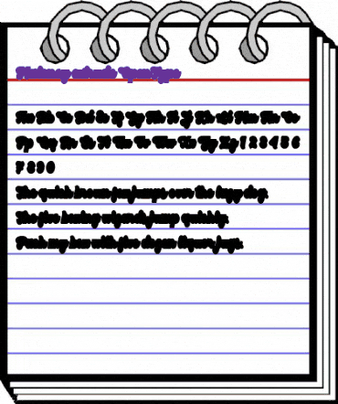 Maloney extrude Regular animated font preview