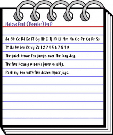 Malove Regular animated font preview Malove Regular animated font preview