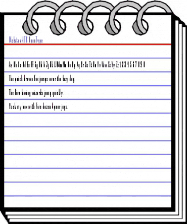 Malstock ITC Regular animated font preview Malstock ITC Regular animated font preview