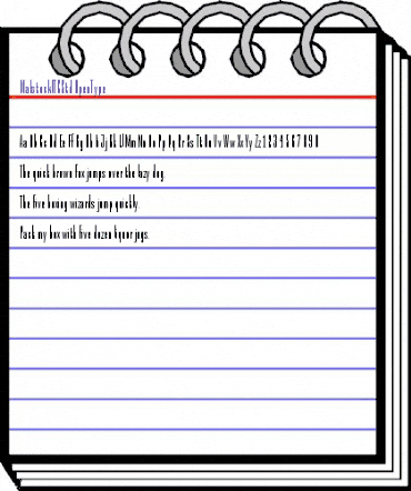 Malstock ITC Std Regular animated font preview Malstock ITC Std Regular animated font preview