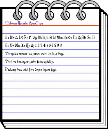 Malvern Regular animated font preview Malvern Regular animated font preview