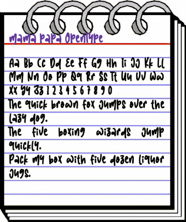 mama papa Regular animated font preview mama papa Regular animated font preview