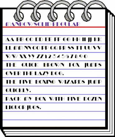 Manbow Solid animated font preview